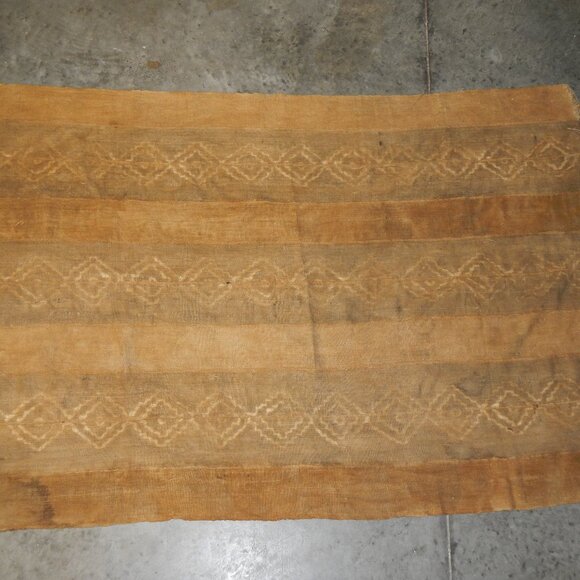 Very Old African Mudcloth Tablecloth Tapestry Blanket hand painted woven dyed - Picture 6 of 6